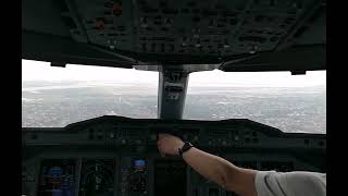 Cockpit View Airbus A380 landing at New York JFK Airport with ATC [upl. by Ahselrak]