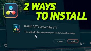 Install Titles Transitions Effects and Generators DaVinci Resolve 18 [upl. by Therine]