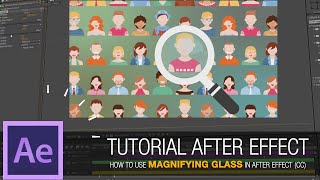 After Effects Tutorial  How to Use Magnifying Glass in After Effect CC [upl. by Jacinto]