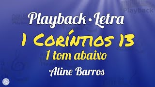 1 Coríntios 13 Playback 1 tom abaixo Aline Barros [upl. by Conger]