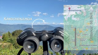 Celestron UpClose G2 10x50 Binocular Zoom TEST  Kangchenjunga from Ahaldara 88 km  North Bengal [upl. by Wyatan]