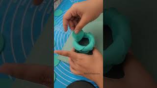 How to make fondant flower  easy fondant cakedecoratingtutorials shortsvideo shortsvideo short [upl. by Hallee102]