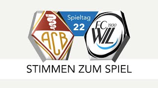 Stimmen zum Spiel AC Bellinzona  FC Wil 1900 [upl. by Jessie]