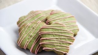 Matcha Green Tea Cookies Recipe  Japanese Cooking 101 [upl. by Aihsilef]