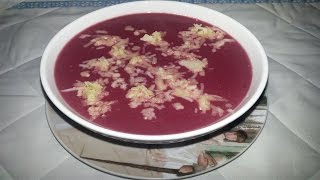 Recette de soupe de chou rouge وصفة شوربة الكرنب الأحمر [upl. by Drhcir481]