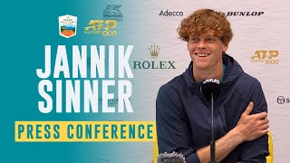 Jannik Sinner PreTournament Press Conference  Rolex MonteCarlo Masters 2024 [upl. by Kneeland]