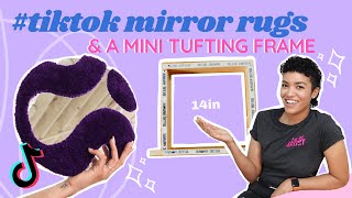 How I Made a RUG MIRROR amp Why You Need a Mini TUFTING FRAME  Sam Made That [upl. by Aynekat]