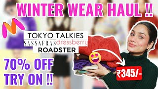 BEST MYNTRA Winter Haul 😍 Latest Winter Collection  winterwearSweatersweatshirt hoddiPullover [upl. by Nadiya436]