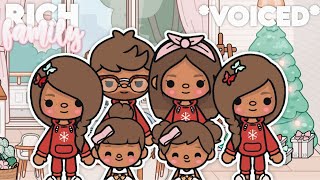 RICH Family CHRISTMAS ROUTINE  With Voices  Toca Life World Family Roleplay [upl. by Tareyn882]