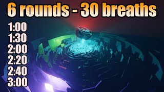 Guided Wim Hof Breathing 6 Rounds of 30 Deep Breaths for Energy amp Focus [upl. by Kitti]