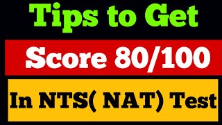 NTS NAT TEST PREPARATION  5 TIPS TO GET 80 MARKS [upl. by Girard254]