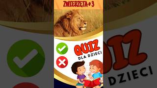 Quiz dla dzieci ZWIERZĘTA 3 zagadki dla dzieci 🐯🐼🦁 shorts quiz dladzieci zwierzęta zagadki [upl. by Yelahc]