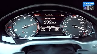 2017 Audi S8 plus 605hp  0300 kmh acceleration 60FPS [upl. by Gretchen]