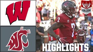 Wisconsin Badgers vs Washington State Cougars  Full Game Highlights [upl. by Htenay]