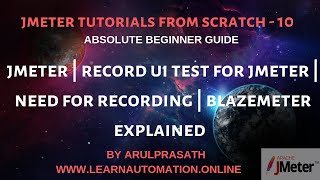 JMeter Tutorials  10  Recording a Test  How to record a UI test for Jmeter  using Blazemeter [upl. by Yuh]