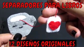 12 SEPARADORES para LIBROS CREATIVOS  🖐 HECHOS A MANO  LATIN DIY [upl. by Hawthorn315]