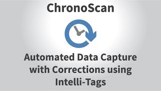 Automated Data Capture With Corrections using IntelliTag on ChronoScan [upl. by Nalyak]