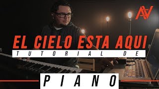 El Cielo Esta AQUI  Tutorial de Piano  Art Aguilera  Musica Cristiana [upl. by Mart912]