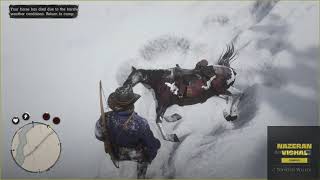 RDR 2  Arthurs Horse dies in bad weather  Free Roam  Nazeran Vishal  Red Dead Redemption 2 [upl. by Ralfston]