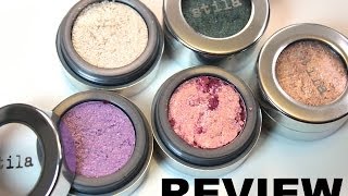 Review Stila Magnificent Metal Foil Finish Eye Shadows  Bailey B  Bailey B [upl. by Neram883]