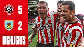 McBurnie amp Ndiaye in 7 goal thriller 🔥  Sheffield United 52 Burnley  EFL Championship highlights [upl. by Polk]