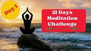 Day 1 Meditation of 21 Days Of Abundance by Deepak Chopra  21 Days Meditation Challenge [upl. by Oznola]