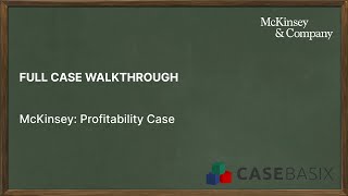 McKinsey case walkthrough interviewer led Solve cases like McKinsey BCG and Bain consultants [upl. by Pasahow351]