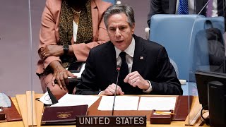 Blinken Russian attack could happen in coming days  Full remarks to UN Security Council [upl. by Annelg]