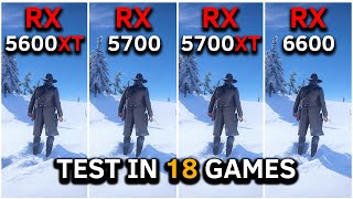 RX 5600 XT vs RX 5700 vs RX 5700 XT vs RX 6600  Test In 18 Games at 1080p  2024 [upl. by Nelda]