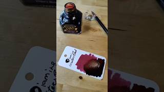 Diamine  writers blood  swatching 2022 inkvent calendar [upl. by Naruq361]