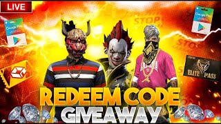 FREE FIRE LIVE GIVEAWAY CUSTOM ROOM  FF LIVE TEAMCODE GIVEAWAY  FREE FIRE LIVE  freefiremax [upl. by Macdonell]