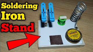 How to make SOLDERING IRON STAND  SOLDERING IRON STAND Kaise banaye [upl. by Kassaraba]