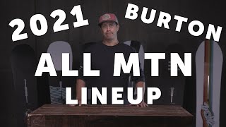 2021 Burton All Mountain Snowboard Lineup [upl. by Abbie]