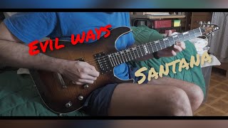 Evil Ways  Santana jamming w backing track in the style of Evil Ways 🎸 [upl. by Ayanaj612]