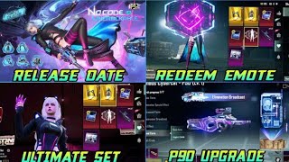 Devious Cyber Cat Ultimate Set Full Leaks Release Date Redeem Emote Upgradeable P90 Skin In PUBGM [upl. by Atihana]