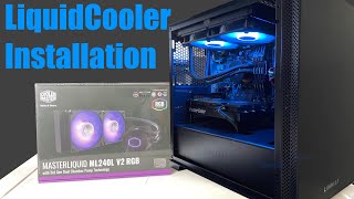 How to Install a Water Cooler in your PC MasterLiquid ML240L V2 RGB [upl. by Tillio]