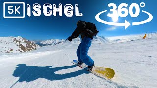 Ischgl Austria Full Snowboard Run in Virtual Reality [upl. by Oiramad]