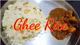 Ghee Rice recipe in Kannada  Home made Tasty Ghee Rice [upl. by Nicholle733]