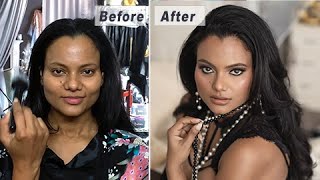 Simple Glam Makeup tutorial for beginners Step by step wpro makeup artist amp boudoir photographer [upl. by Odessa]