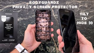 iPhone 16 Pro Max Ceramic Privacy Screen Protector by BodyGuardz [upl. by Christabel]