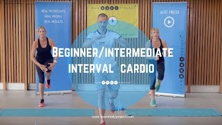 Beginnerintermediate interval cardio workout  Cardio starter 2 [upl. by Irret]