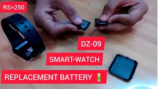 DZ09 SMARTWATCH BATTERY INSTALLATION amp REPLACEMENT IN 1 MINUTE [upl. by Suirred]