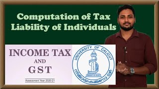 Computation of Total Income Part 1 Income Tax and GST  Calicut University  Exam  Malayalam  6th [upl. by Templeton]