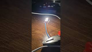 Overvolting a small light bulb with audio amplifier [upl. by Randene]