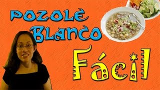 Como hacer Pozole blanco la receta mas facil de Internet [upl. by Nymassej]