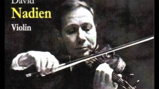 David Nadien plays Kreislers Recitative and Scherzo for solo violin [upl. by Zug]