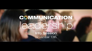 Comm Lead 2018 Info Session Livestream [upl. by Ochs]