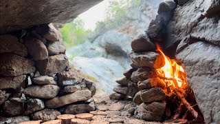 I Build a Stone Fortress Inside a Cave [upl. by Lorin]