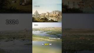 Then and Now Ancient City of Nineveh ancientruins history thenandnow iraq [upl. by Ladd]