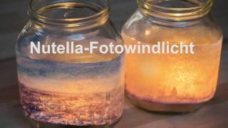 Windlicht aus NutellaGlas [upl. by Neroc]